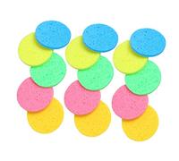 FRCOLOR 30pièces Éponges Démaquillantes Comprimées De Pulpes De Éponges Rondes Pour Nettoyage Facial Lavables Et Réutilisables Douces Pour Peau