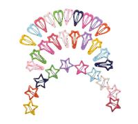 FRCOLOR 30pièces Pins Cheveux Étoiles Pour Filles Barrettes Cœur Antidérapantes Accessoires Cheveux Garçon Fille Petits Barrettes Idees Coiffure Tout-petits