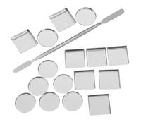 FRCOLOR 31pièces Organisateur De Palette Cosmétique Avec Casseroles Rondes Et Carrées Casseroles Pour Maquillage Diy Fard à Paupières Blush à Livré Spatule De Mélange