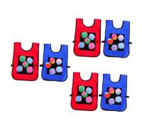 FRCOLOR 36 Pièces Sticky Ball Vest for Jeu Plein Air avec Ballon Mousse et Gilet Adhésif Développe Motricité et Socialisation Gilets Balles Souples Couleurs Aléatoires