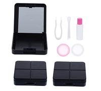 FRCOLOR 3ensembles Étui à Lentilles De Contact De Voyage Étui Compact avec Miroir Boîte pour Lentilles Kit De Voyage De Contact