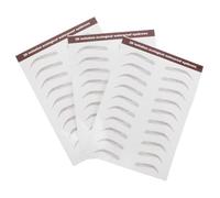 FRCOLOR 3feuilles Autocollants Pour Sourcils Temporaires Faux Sourcils Auto-adhésifs Pochoirs Autocollants Pour Imperméables Et Détachables Effet Cheveux Naturel Marron