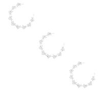 FRCOLOR 3Pcs Accessoires De Cheveux En Strass Bandeau En Strass De Mariage Bandeau En Strass De Mariée Casque De Mariée Coiffure En Strass De Mariée