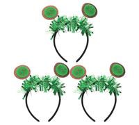 FRCOLOR 3Pcs Tinsel Fruit Bandons Paillettes Bandeau De La Fête Du Nouvel An Head Boppers Hair Accessoires Pour Enfants Adultes Anniversaires Mariages Festivals