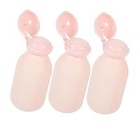 FRCOLOR 3pièces Bouteilles De Voyage Rechargeables Flacons Souple Pour Shampooing Lotion Et Produits De Toilettes Idéals Pour Voyage Séjours Courts