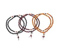 FRCOLOR 3pièces Bracelet Bois De Perles Multicouches Pour Prière La Méditation Port Quotidien