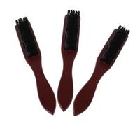 FRCOLOR 3pièces Brosse à Barbe Souple Bois Pour Homme Peigne à Barbe Avec Brosse Démêlante Blaireau De Voyage Pour Coiffure