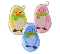 FRCOLOR 3pièces Brosse De Bain Pour Garçon Fille Lot De Balles De Bain Brosses De Douche Adorables Et Pratiques Pour Garçon Fille Outils De Douche