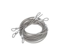 FRCOLOR 3pièces Câble Acier Inoxydable Résistant Corrosion pour Voile Ombrage Balcon Fixation Robuste pour Usage Intérieur et Extérieur