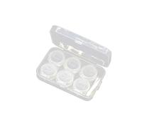 FRCOLOR 3pièces Étui à Lentilles Transparent Support De Lentilles avec Pinces Design à Clapet Facile à Transporter pour Maison Voyages