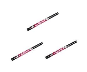 FRCOLOR 3pièces Eyeliner Liquide Étanche Stylo Maquillage Des Yeux Noir Application Facile Et Séchage Rapide Pour Regard Captivant