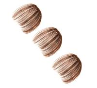FRCOLOR 3pièces Fausse Frange Aérienne Lot Pour Perruques Frange Naturelle Sans Abîmer Cheveux Convient à Différentes Morphologies De Visage