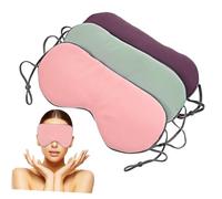 FRCOLOR 3pièces Masque De Sommeil Avec Sangle Réglable Lot De Masques Portables Pour Yeux Pour Dormir La Nuit Sieste