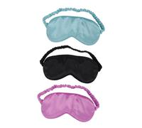 FRCOLOR 3pièces Masque de Sommeil Satin Cache-œil Soie pour Voyages Bandeau de Sommeil Confortable