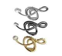 FRCOLOR 3pièces Pince Cheveux Femme Forme De Notes De Musique Fausse Et Métal Griffe Pour Cheveux Longs Ou Épais Accessoires Uniques Pour Coiffure