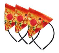 FRCOLOR 3pièces Serre-tête Pizza Halloween Lot de Bandeau Femme Accessoire Déguisement Coiffe Thème Party