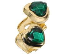 FRCOLOR 4 Ensembles Bretelles En Placages Grilles Pour Les Dents Grilles De Dents Gemmes Pour Les Dents Crown Glue Pour Décoration De Dent Cosplay Accolades Métal Vert 2 Pièces * 4