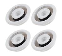FRCOLOR 4 Ensembles Joint Étanche Silicone pour Brosse à Dents Électrique Anneau de Sécurité Anti-fuites pour Poignée Compatible avec Philips Modèle Adulte