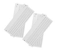 FRCOLOR 4 Feuilles Étiquettes Numérotées Autocollantes pour Organisation Vernis à Ongles Stickers Adhésifs pour et Manucure