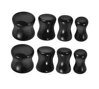 FRCOLOR 4 Paires Écarteurs Oreilles Obsidienne Noire pour Femmes Accessoires Créatifs pour Usage Quotidien Fêtes et Performances