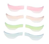 FRCOLOR 4 paires Kit Coussinets Silicone Réutilisables pour Rehaussement de Cils Pads Doux Incurvés Conformes Forme de Œil pour Lifting Facile et Confortable des Cils Outil de Maquillage