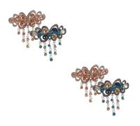 FRCOLOR 4 Pcs Strass Gland Pince À Cheveux Accessoire De Cheveux Pour Les Femmes Barrettes À Cheveux Fille Accessoires De Cheveux Bling Barrettes À Cheveux Barrettes À Cheveux Pour Les