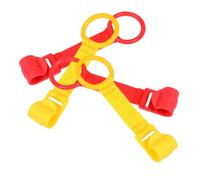 FRCOLOR 4 Pièces Anneaux Apprentissage pour Garçon pour Fille Anneaux de Suspension et Crochets pour Lit Garçon Fille Aide à Marcher Relever