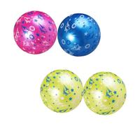 FRCOLOR 4 pièces Balle Gonflable Étoile pour Garçon Fille Extérieur Résistant Plage et Aire de Jeux Cadeau Ludique Garçon Fille Ans Couleur Aléatoire Couleur Aléatoire