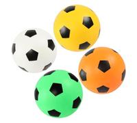 FRCOLOR 4 Pièces Ballon de Football Garçon Fille pour Activités Intérieures et Extérieures Stimule la Cognition des Couleurs pour Garçons et Filles Orange Vert