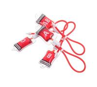FRCOLOR 4 Pièces Blood Type Key Pendant Set Vampire Style Bag Charm And Phone Accessory Diy Friendly Novelty Keyring For Halloween Party Cute And Eye Catching Blood Group Display