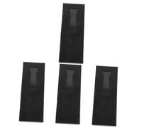 FRCOLOR 4 Pièces Boîte de Rangement Cravate Voyage Noire à Motif Peau de Serpent Organisateur Multifonction pour Mouchoirs et Accessoires Boîte pour Hommes Affaires
