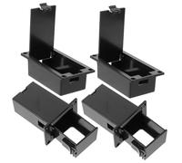 FRCOLOR 4 pièces Boîte de Rangement pour Piles pour Guitare Lot de Boîtiers Durables et Accessoires Pratiques pour Batterie de Micro