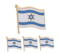 FRCOLOR 4 pièces Broche Drapeau Israël Lot de Épingle Créative pour Vêtements Sacs et Événements Festifs