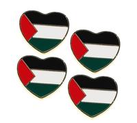 FRCOLOR 4 Pièces Broche Drapeau Métal pour Accessoires de Vêtements Épingle Oiseau Cou Solidité Cadeau Symbolique pour Soutien et Événements Spéciaux