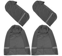 FRCOLOR 4 Pièces Casque de Chantier Visière Solaire et Protection du Cou, Chapeau UV Vacances, Tissu Respirant pour Site de Construction et Activités Extérieures