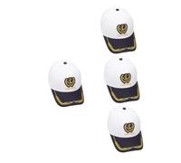 FRCOLOR 4 Pièces Casquette Marine Chapeau de Marin Chapeau de capitaines pour Hommes Nautique Casquette Vintage Baseball x pour Femmes s de Baseball Femmes Coton