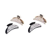 FRCOLOR 4 Pièces Clip diamant serti de perles strass liens aux femmes accessoires gemmes de cheveux hairpin hair clip hair pin Pinces à cheveux pour femmes pince à cheveux griffe Plastique