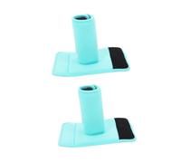 FRCOLOR 4 Pièces Coussins Antidérapants pour Poignées de Fauteuil à Roues Housses Gel Confortables pour Poignées de Cannes et Aides Mobilité Accessoires Durables Bleu Lacustre