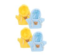 FRCOLOR 4 Pièces De Rechange pour Poupée Sweat-Shirt Costume d'animal en Peluche Tenue De Poupée Ours Miniature en Peluche Costume d'ours en