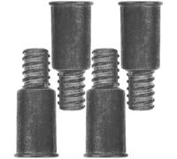 FRCOLOR 4 Pièces Embout Fileté pour Manche à Balai en Alliage D'aluminium Argenté, Installation Facile, Diamètre Tube 22mm, Accessoire de Remplacement pour Outil de Nettoyage Domestique