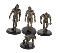 FRCOLOR 4 Pièces Figurines Primitives Plastique Modèles Éducatifs Réalistes pour Enseignement de Lévolution Humaine à et Classe Jouets de Simulation pour Apprentissage