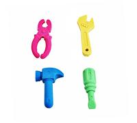 FRCOLOR 4 pièces Gommes Fantaisie Forme Doutils pour Garçon Fille Effaçables Facilement Récompenses Scolaires pour Élèves