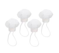 FRCOLOR 4 Pièces Hats for Dolls Small Baker Caps Lightweight Doll Accessories for Role Play and Craft Projects