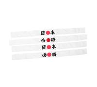 FRCOLOR 4 Pièces Headbands Japanese Hachimaki Karate Bandana Sweatbands For Sports Cooking Team Building Adjustable