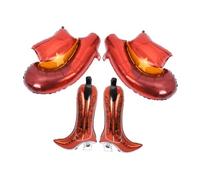 FRCOLOR 4 pièces Lot de Ballons Aluminium Thème Western Chapeau de Cowboy et Bottes Décorations de Fête Anniversaire Gonflables et Résistants Ambiance pour Fête Cowboy