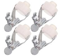 FRCOLOR 4 Pièces Lot de Bouchons à Vin Acier Inoxydable Bouchon de Bouteille Réutilisable pour Conservation et Préservation des Boissons