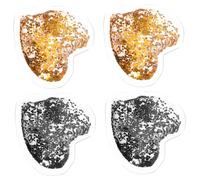 FRCOLOR 4 Pièces Lot De Coussinets De Gel Pour Yeux Forme De Cœur Rafraîchissants Réutilisables Pour Yeux