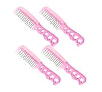 FRCOLOR 4 Pièces Lot De Peignes Acier Pour Perruques Style Cheveux Longs Et Coiffure Féminine Antistatique
