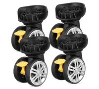 FRCOLOR 4 Pièces Lot de Roues de Remplacement pour Valise Silencieuses et Durables Roulettes Abs pour Bagages Rigides Kit de Réparation Facile à Installer