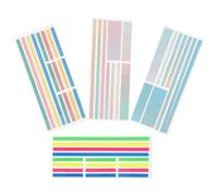 FRCOLOR 4 Pièces Marque-pages Fluo Pet Fins pour Pages, Lecture et Annotation